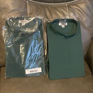 Edwards Garment Women's Long Sleeve Broadcloth Banded Collar Shirt  Sixe M. 5396